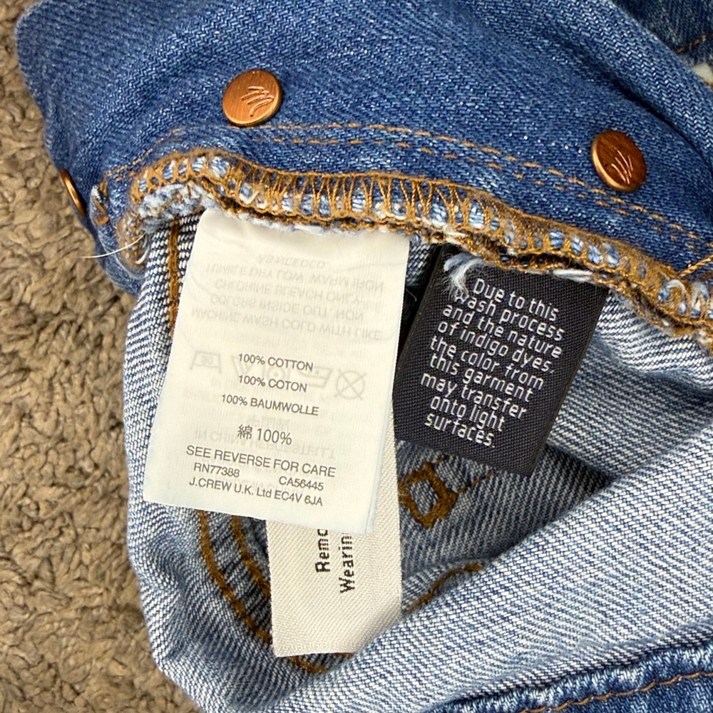 Madewell Blue Denim Short Overalls - Picture 4 of 6